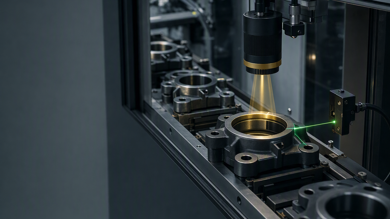 Dimensional gauging visual inspection scene